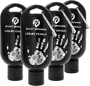 EVMT Brands Liquid Chalk, Mess Free Gym Chalk for Weightlifting, Gymnastics, Rock Climbing, Dancing