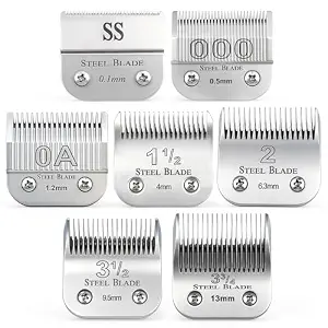 Seven clipper blades compatible with Oster Classic 76 product thumbnail