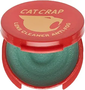 EK USA Cat Crap Anti-Fog Lens Cleaner Balm, Safe on All Lenses, Eyeglasses, Goggles, and Camera Lenses - 0.5 Ounce