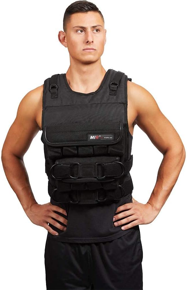 MIR - ADJUSTABLE WEIGHTED VEST (LONG STYLE) (Pro Plus, 140lbs)