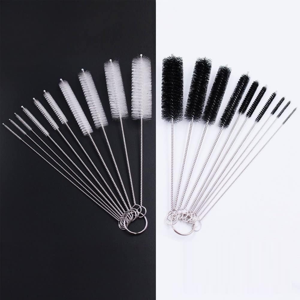 DiCUNO Straw Cleaning Brushes Set of 20, of Super Hard & Medium Hard, 8Inch