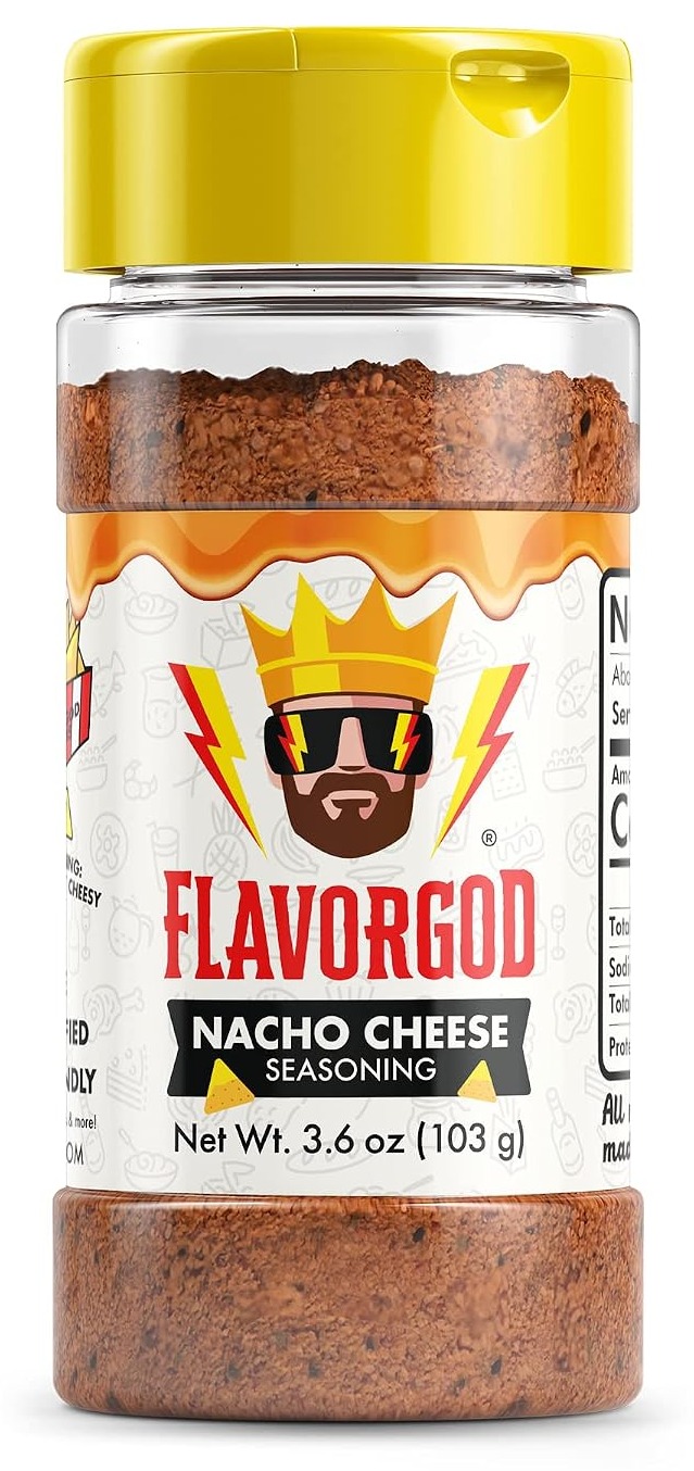 Nacho Cheese - #1 Best-Selling 5oz. Flavor God Seasonings - Gluten Free, Low Sodium, Paleo, Vegan, No MSG