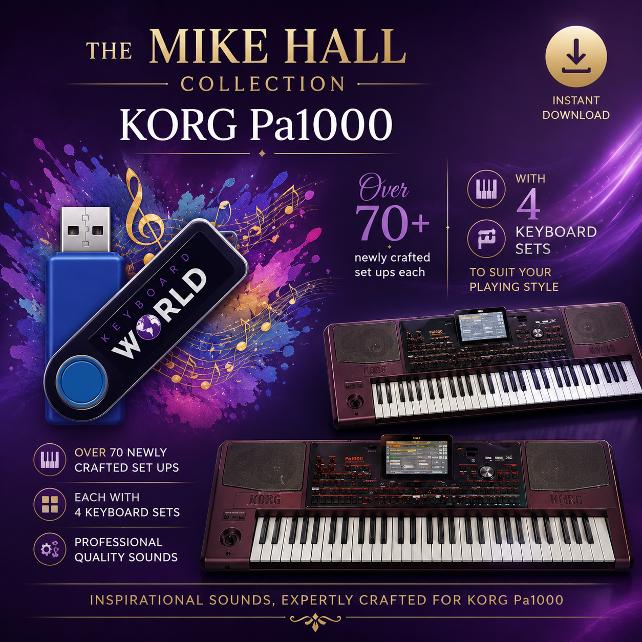 Korg Pa1000 - The Mike Hall Collection