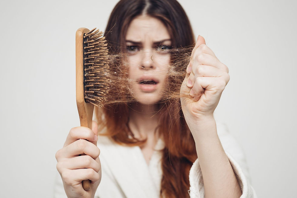 girl with hair loss
