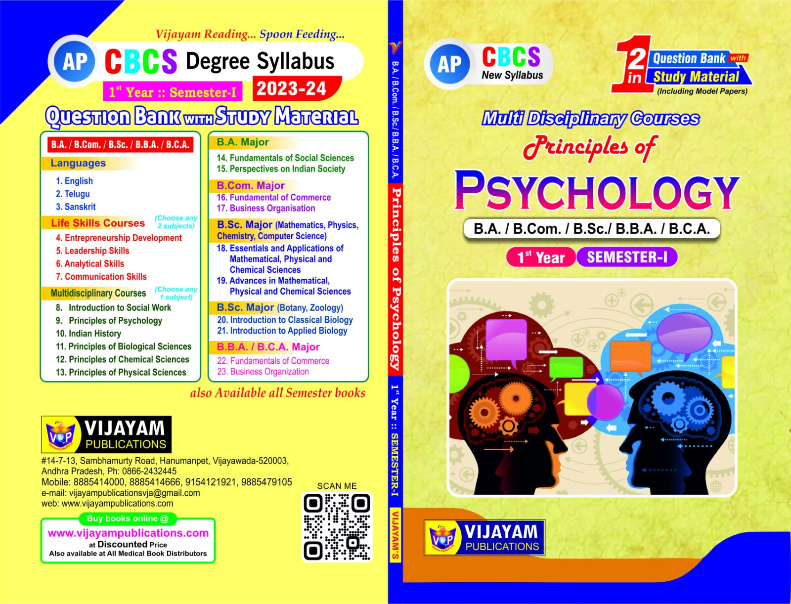 Principles of Psychology - S/M - Multi Disciplinary Courses - 1st year -SEM -1