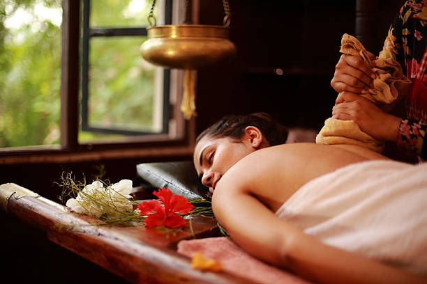women feeling relaxed