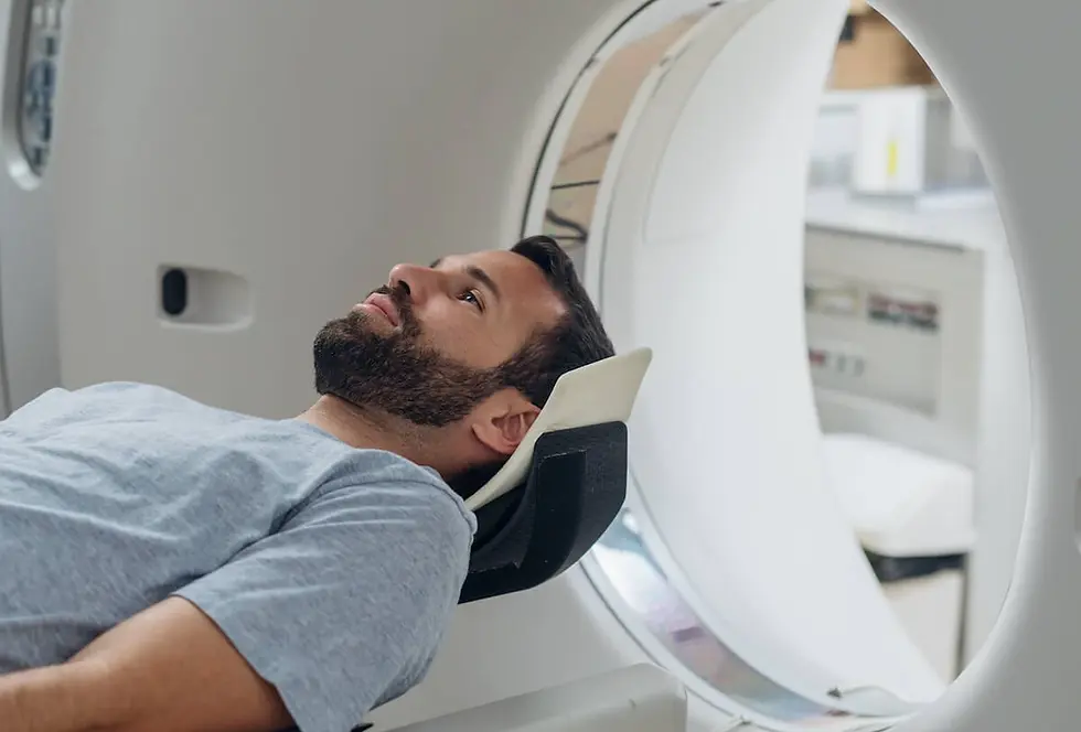 patient undergoing the scan