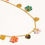 Thumbnail: 18K Gold Flower & Hearts Necklace
