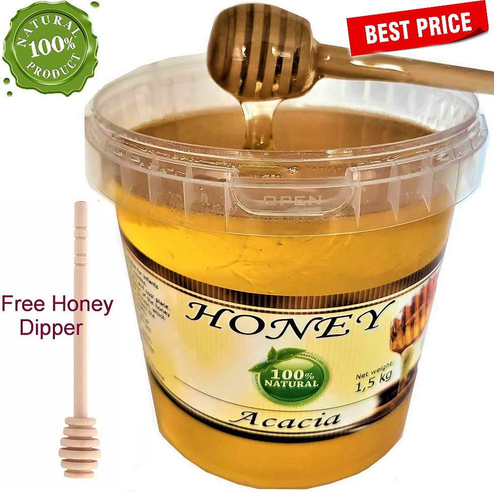Thumbnail: RAW ACACIA HONEY 1,5 kg Pure Honey-LIQUID  Proudly harvested