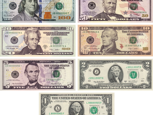 Currency of the USA - USD / $