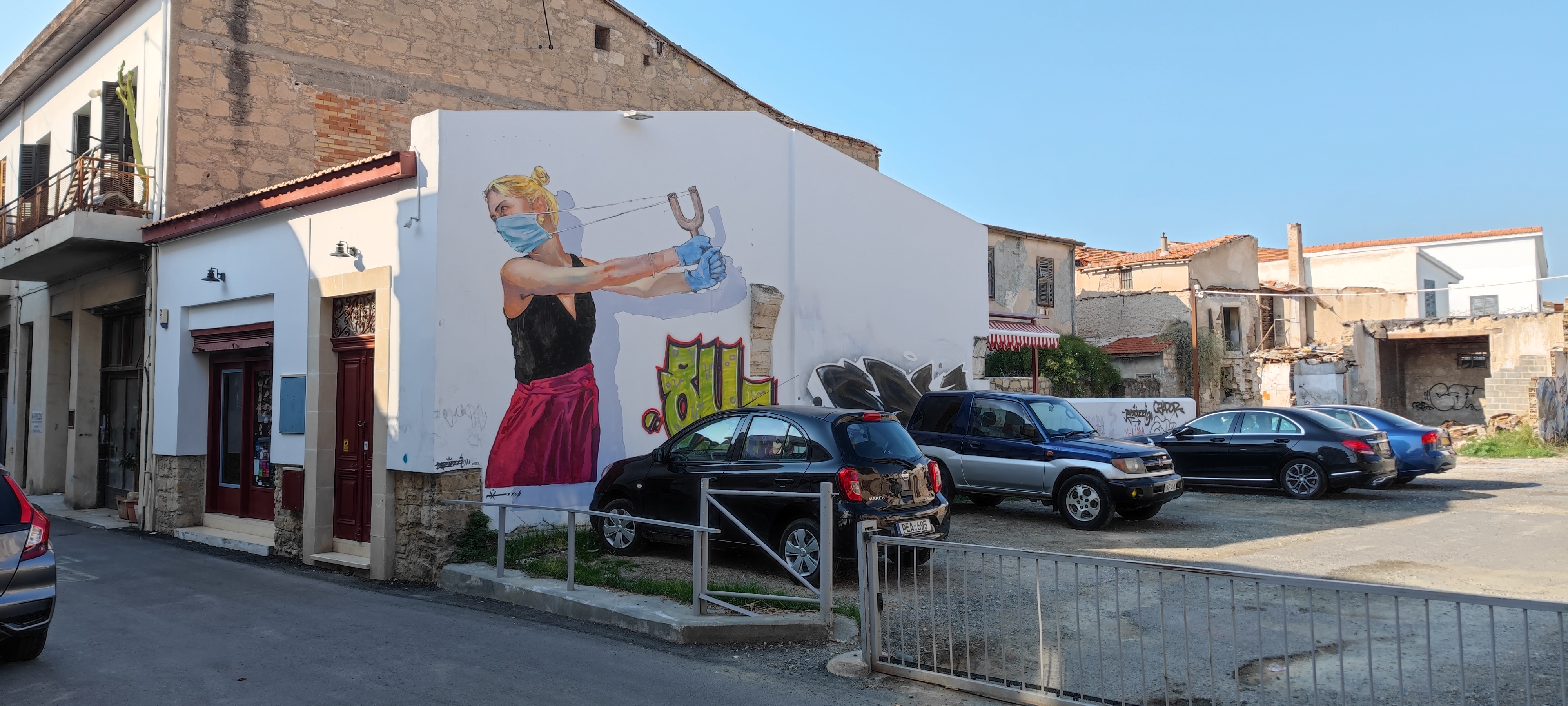 Graffiti on Karaoli Kai Dimitriou Street