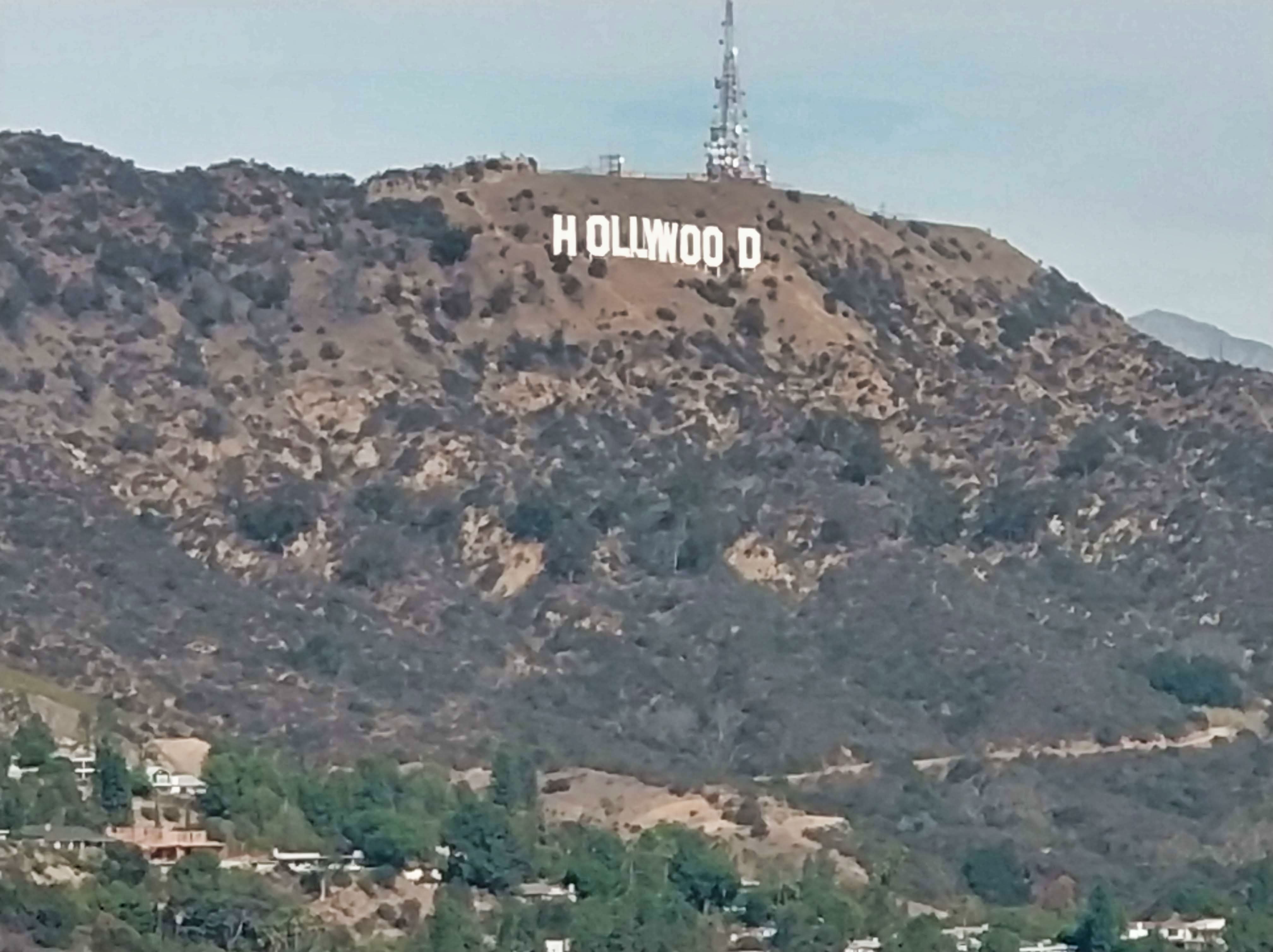 Hollywood sign from Jerome C. Daniel Overlook