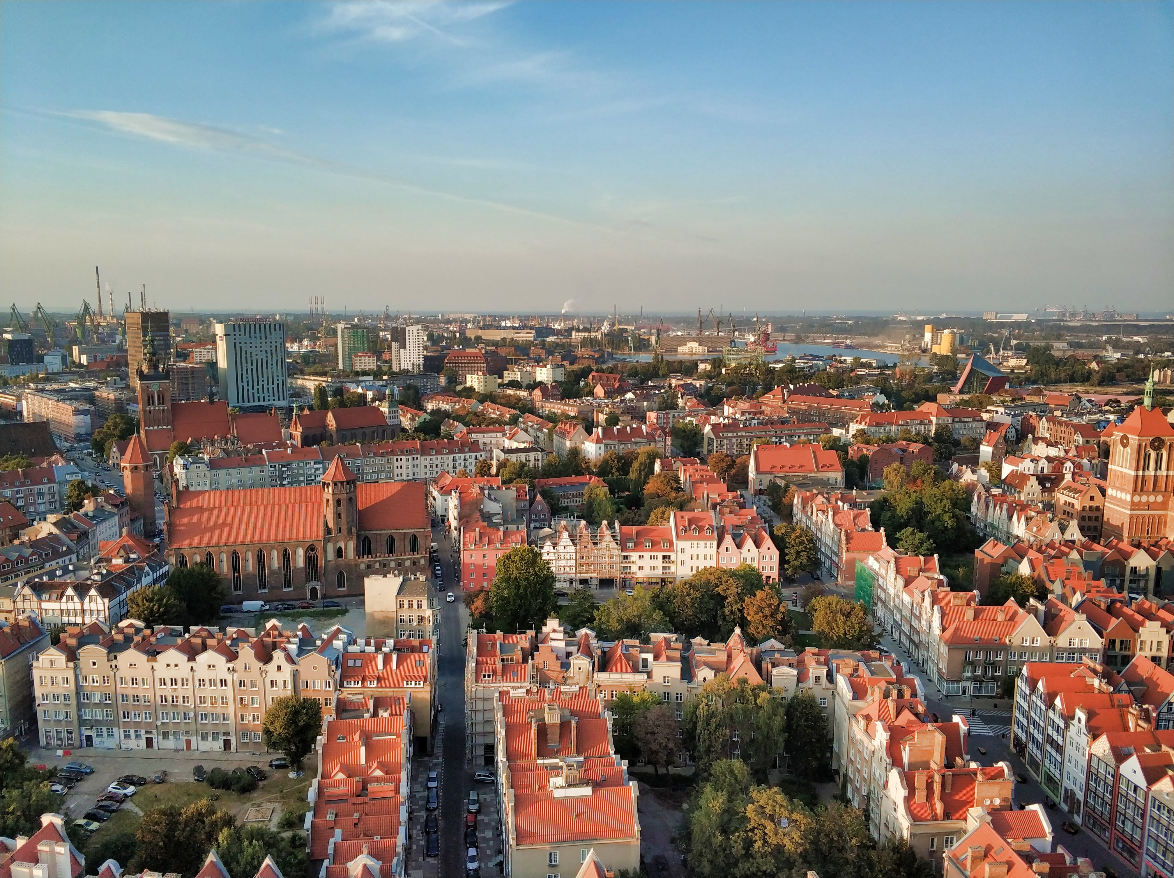 Views from top of St. Mary Basilica Gdansk