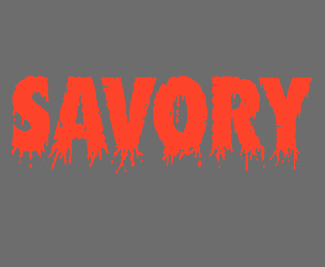 Savory Typography Design