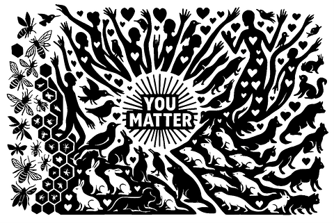 You Matter Autumn Fractals Art Print by Stephanie Rianne Schneider