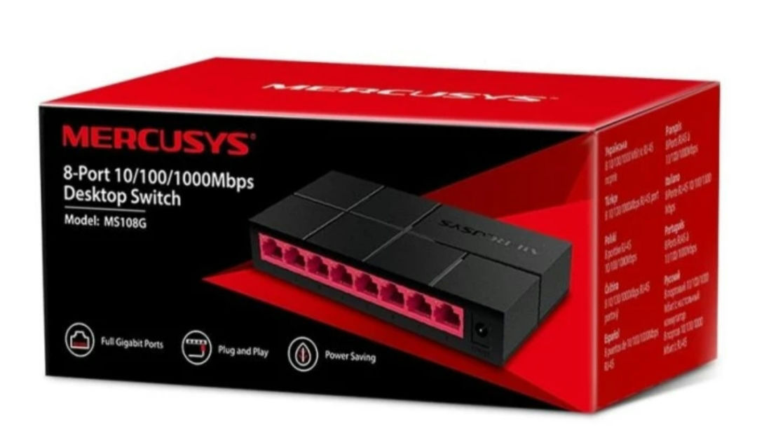 Mercusys ms108g gigabit switch hub 8port