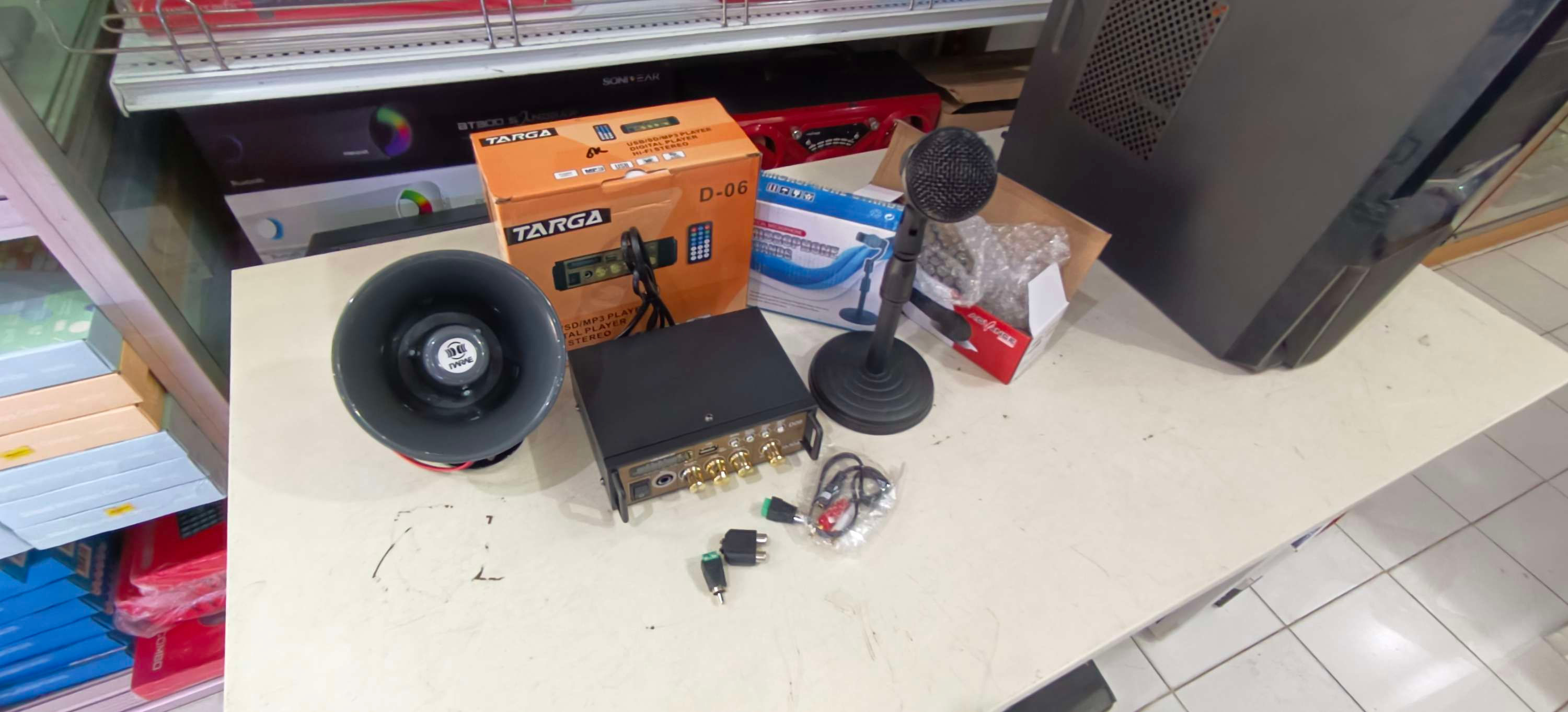 Perangkat audio toa cctv toko standart