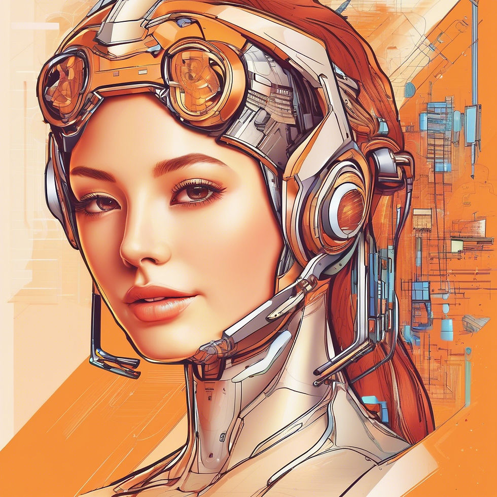 AI applications in graphic design, video editing, online services & sales (KOL), and virtu