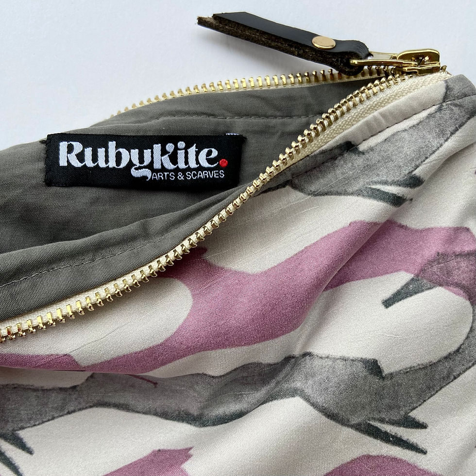 Thumbnail: PEACE SILK PINK POUCH
