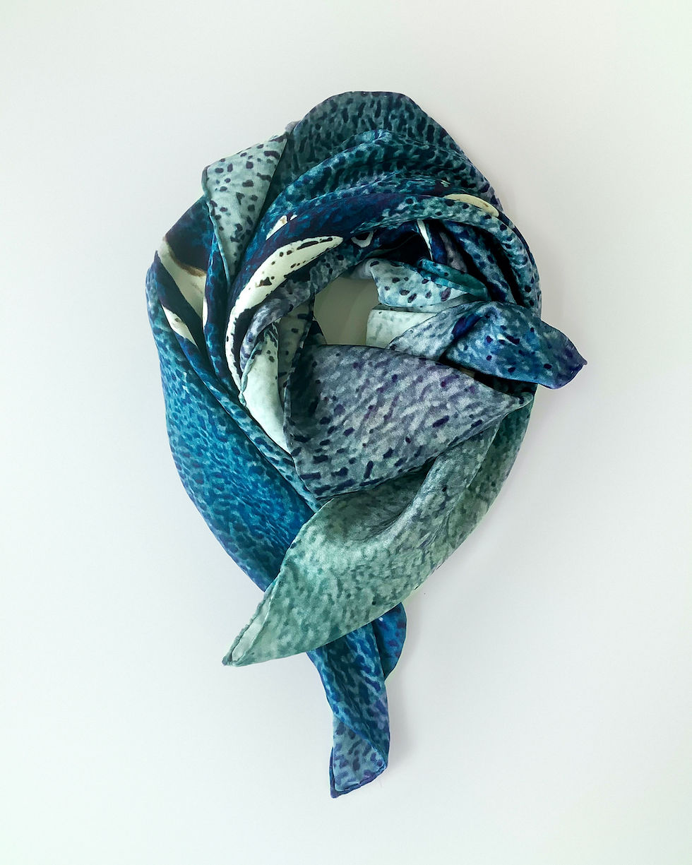 Thumbnail: “AGAPANTHUS” SILK SCARF