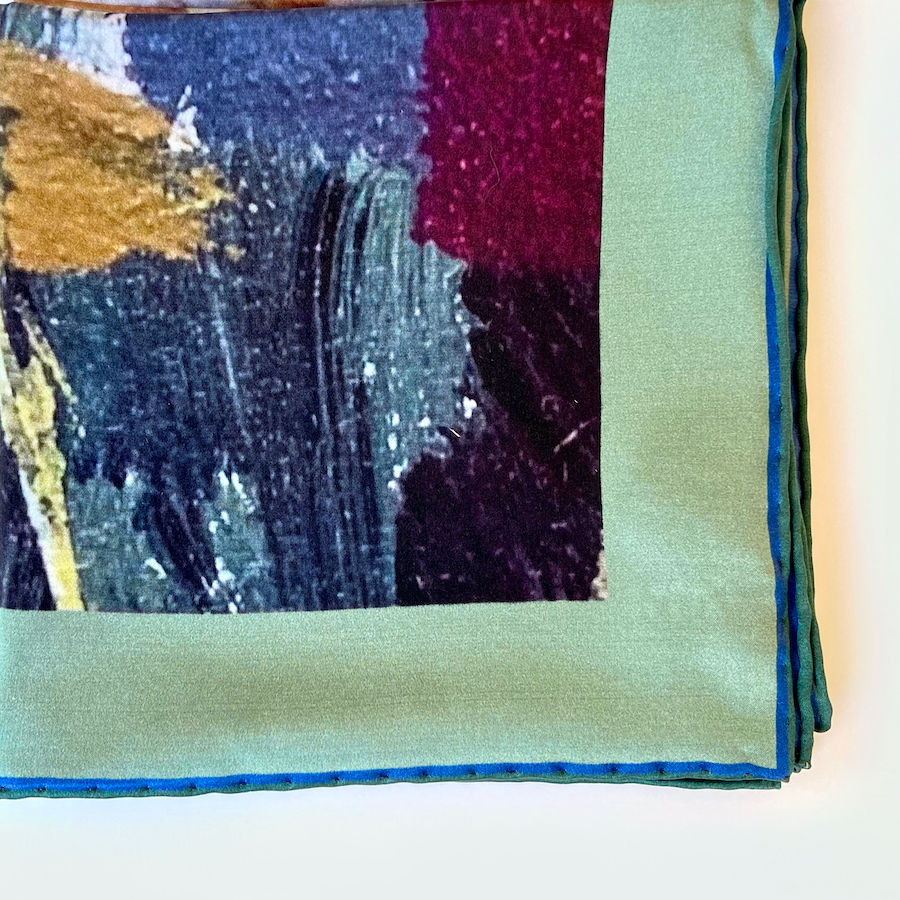 Thumbnail: "MEADOW" POPPY SILK SCARF