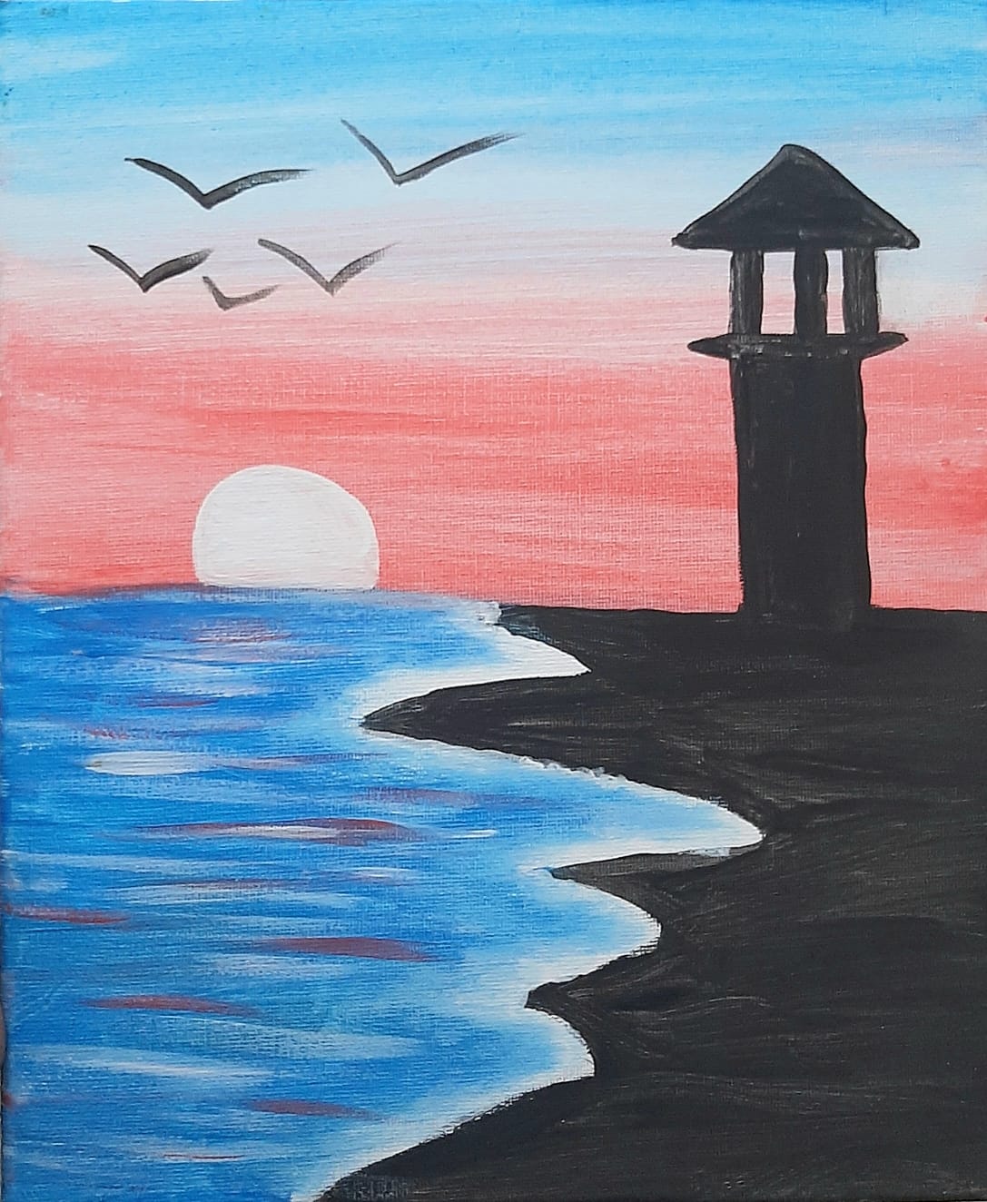 Lighthouse at Sunset