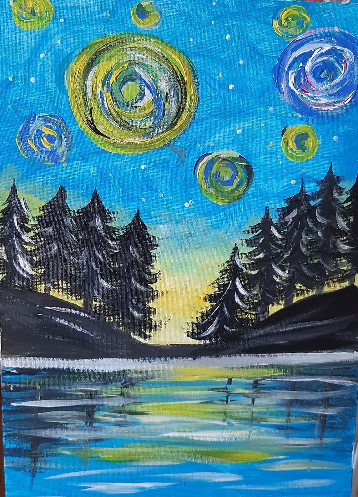 Starry Night in a Forest