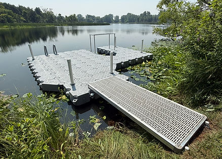 Candock with kayak launch