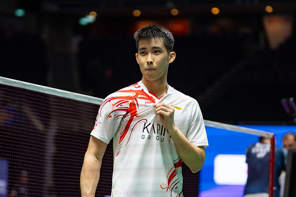 Singapore's top seed male badminton athlete Loh Kean Yew. PHOTO: SPORTPLUS.SG / HANA BASIR