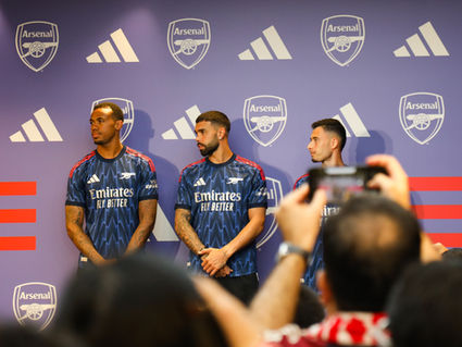 Arsenal Takes Over adidas Brand Centre Orchard for Global Reveal its 25/26 Away Kit in Singapore