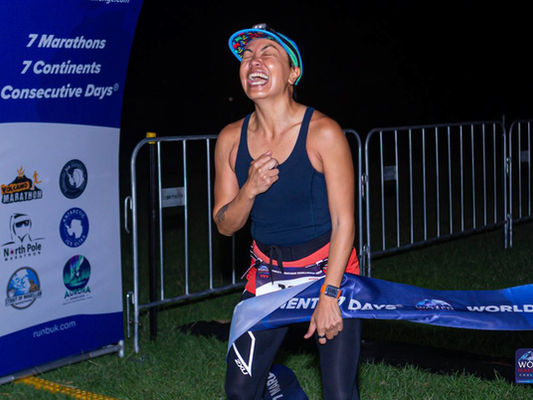 Mench Dizon Becomes First Filipina to Complete Both the World Marathon Challenge and World Marathon Majors