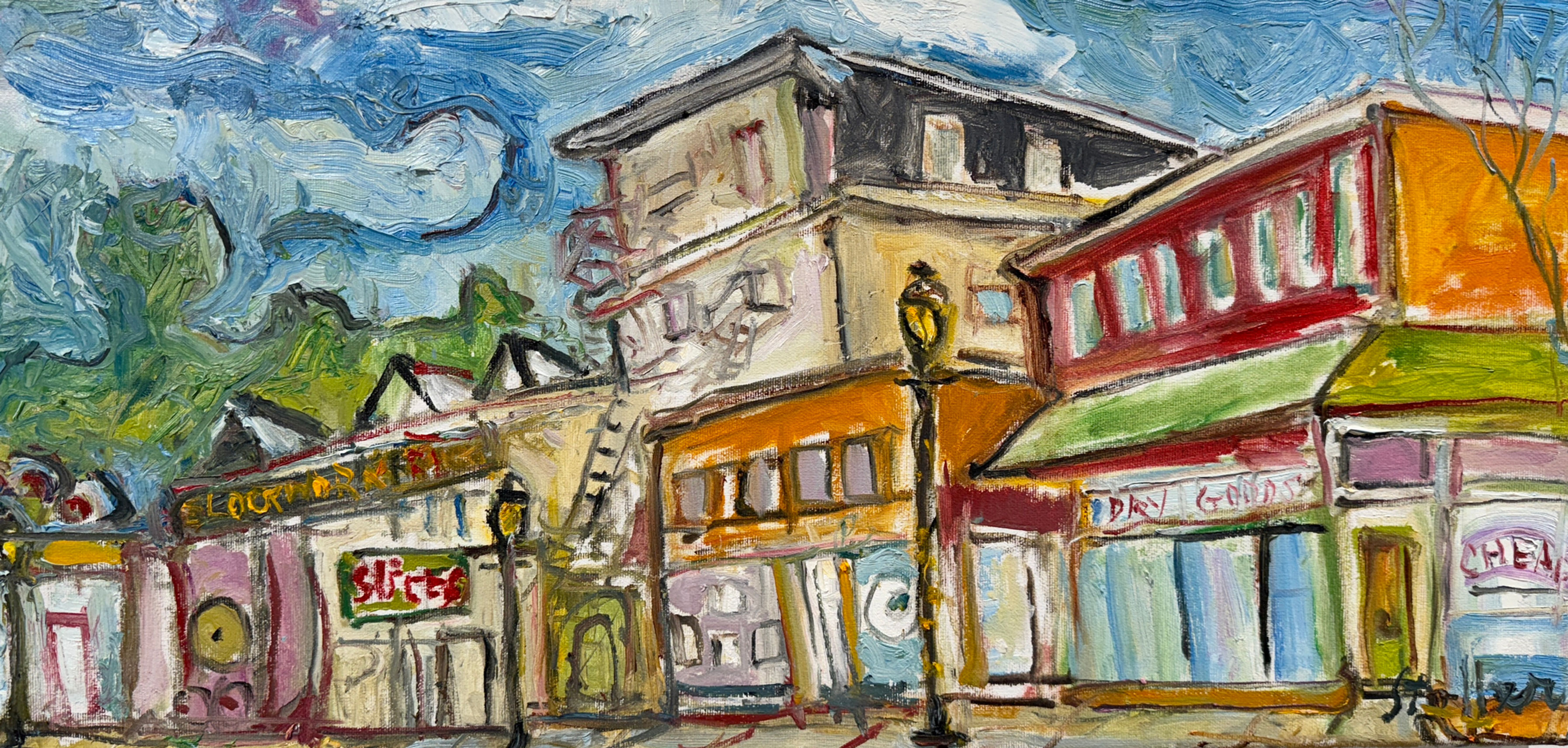Main Street w/ Slices 12” x 24”