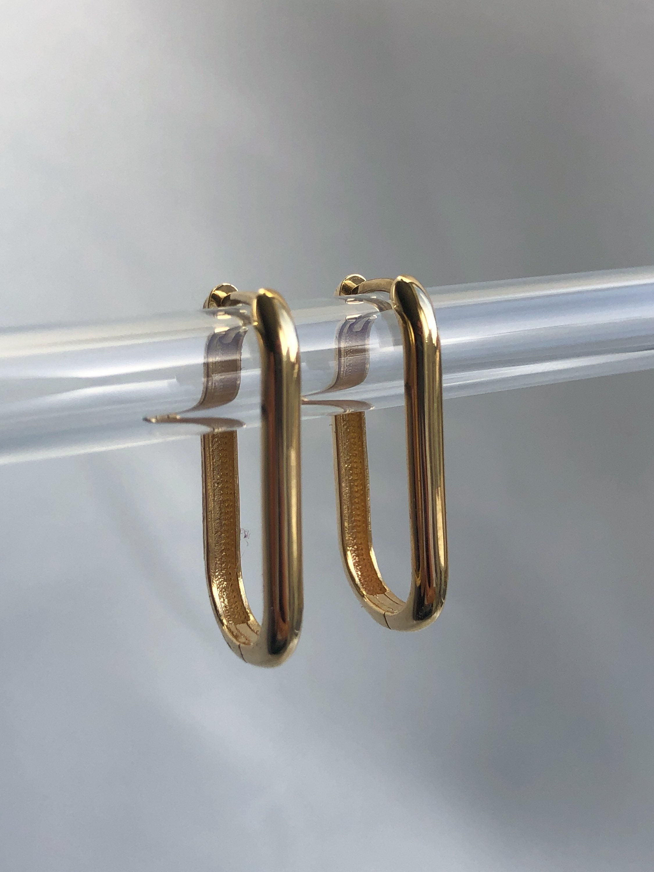 Uzun Oval Ataç Küpe