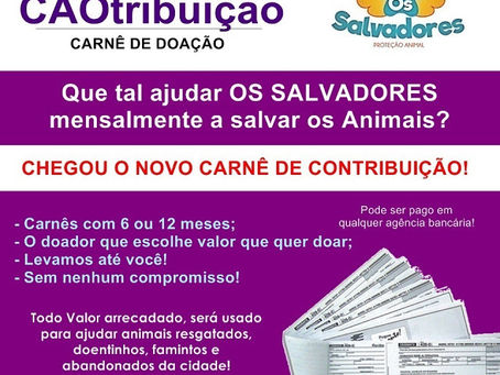 Carnê de Doação – CÃOtribuição