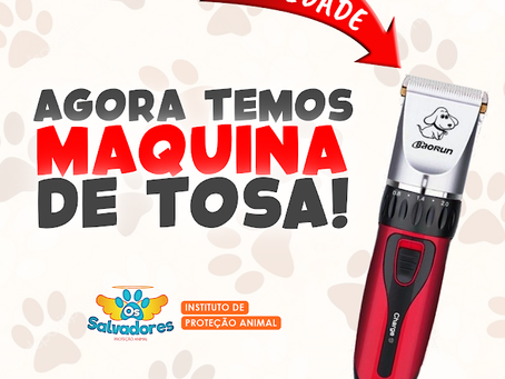 Instituto compra maquina de tosar