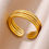 Thumbnail: Elegant Adjustable Gold-Tone Ring