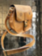 adjustable leather strap crossbody bag