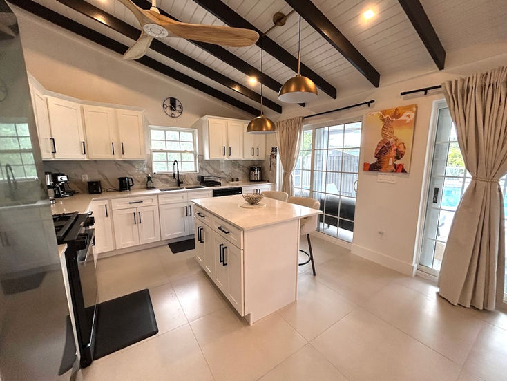 Open plan kitchen