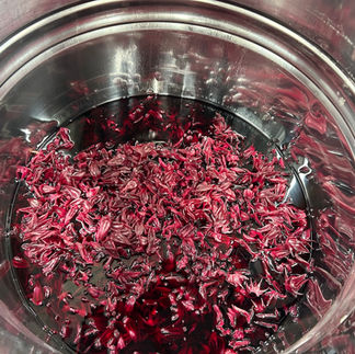 sorrel being used in the gin making process