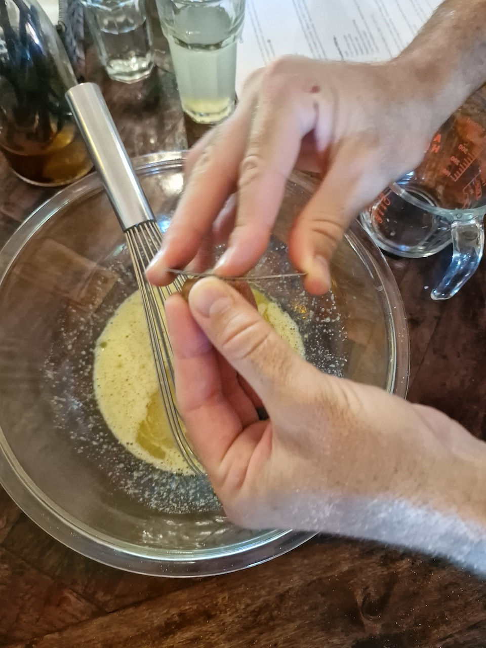 Grating nutmeg