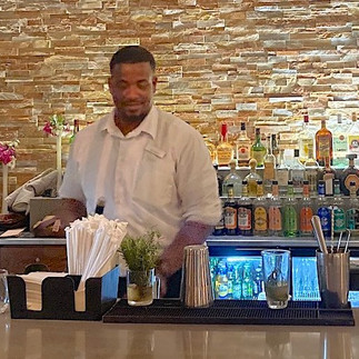 Bar area in The Cove, Blue Waters Resort, Antigua