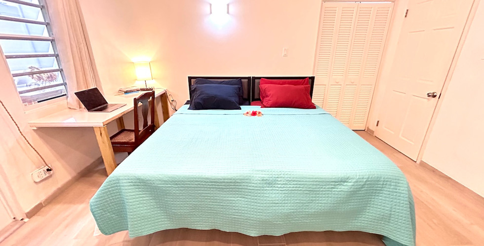Ganja room Queen size bed at Labellevue Antigua