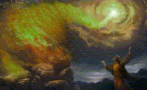 Spinning Chariots of Fire Take Elijah Up