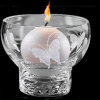 candle flickering peacefully