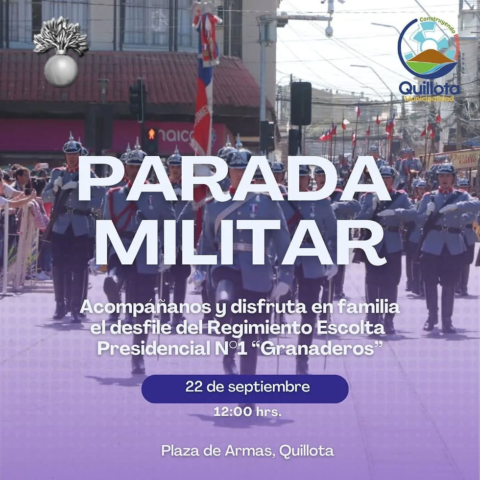 PARADA MILITAR EN LA GUARNICIÓN DE QUILLOTA
