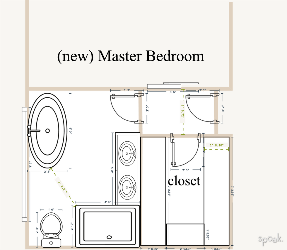 Primary Bathroom Floor Plan