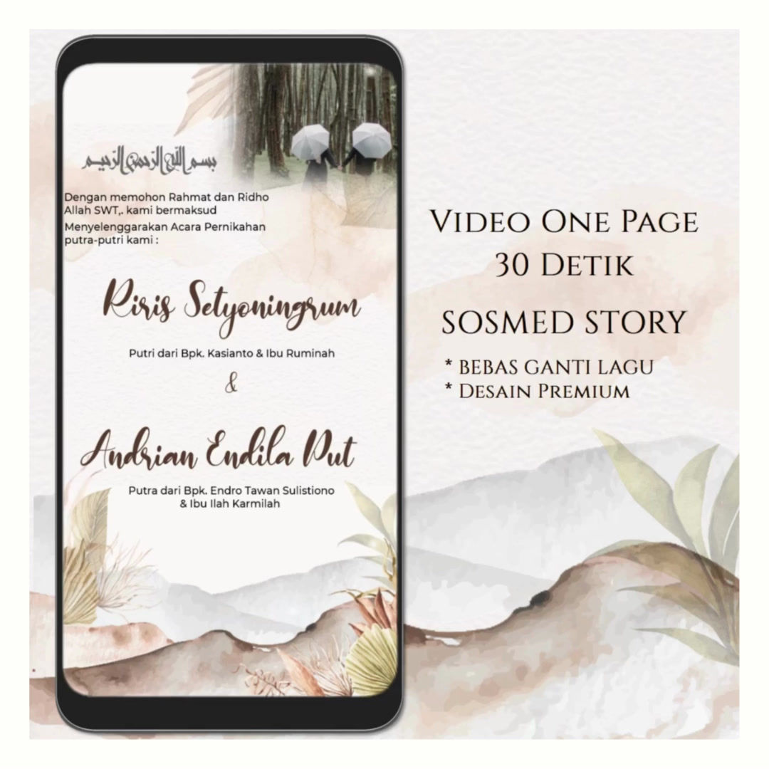 Undangan Video 30s / V30 - 21