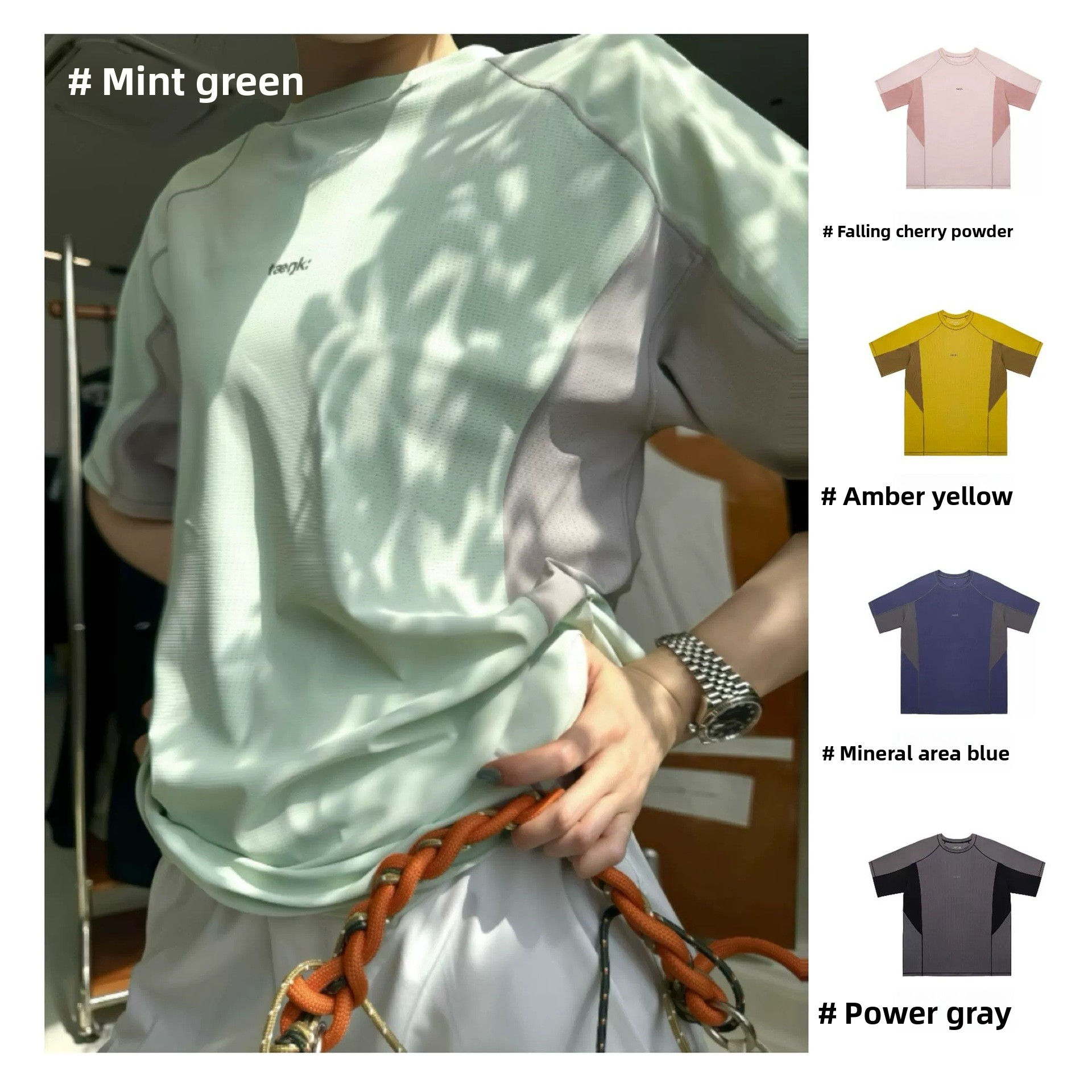 Outdoor sports lightweight short-sleeved T-shirts