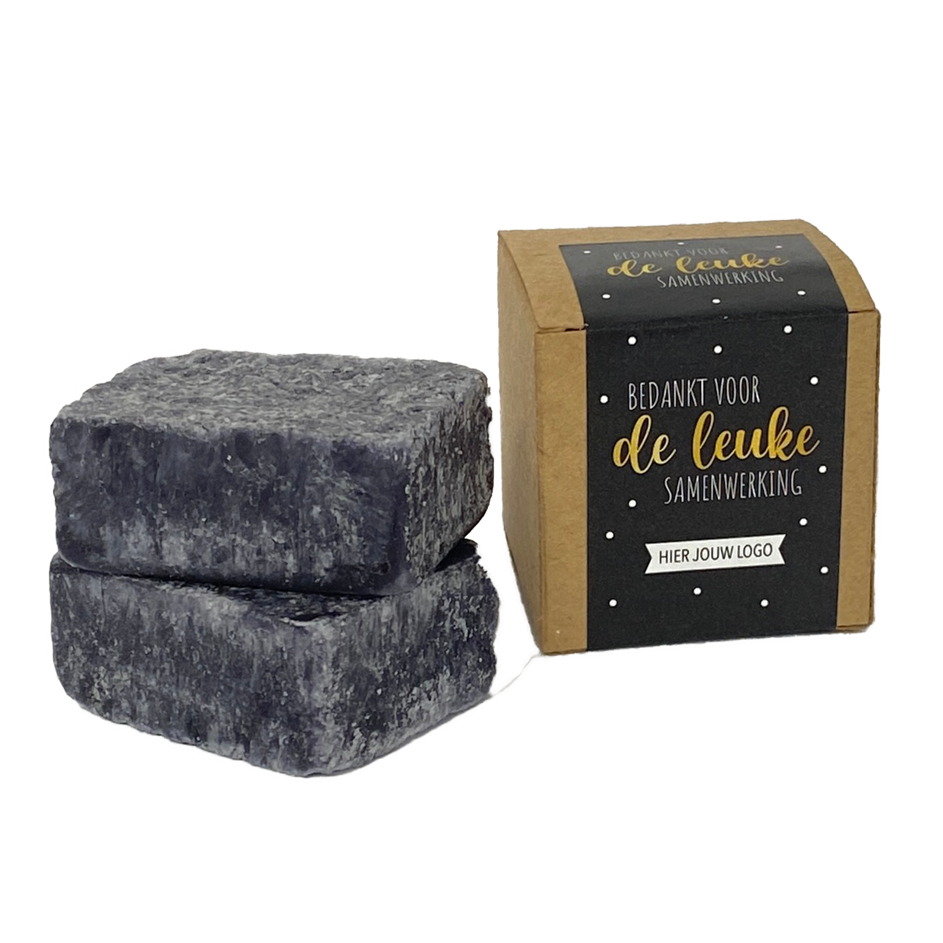 Personalized min box with scent blocks 'Bedankt voor de leuke samenwerking'