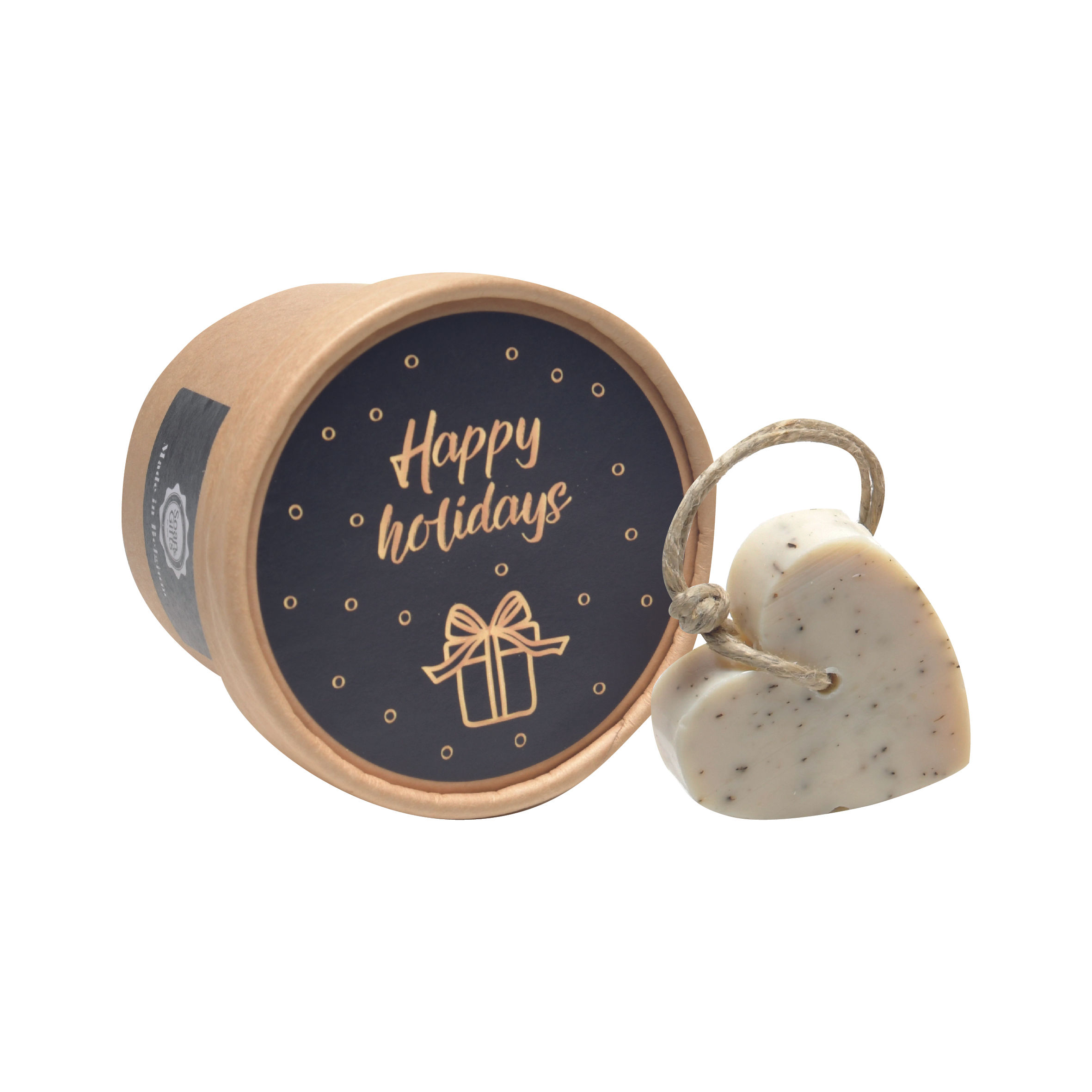 5 x Doosje Vol Hartzeep 'Happy Holidays'